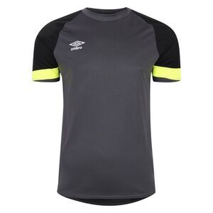 Umbro Mens Short-Sleeved Goalkeeper Jersey / Black/Yellow